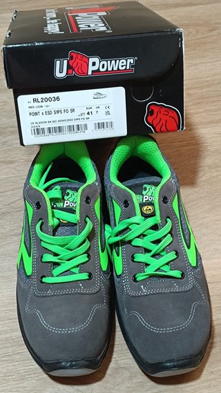 Zapatillas U Power grises y verdes