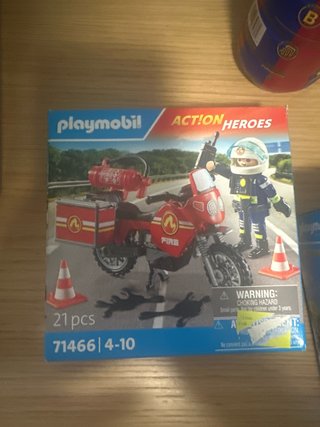 Playmobil Action Heroes Moto Bomberos 71466