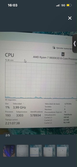 PC GAMING RYZEN 7 9800X3D + RTX 3060 Ti + 32GB DDR