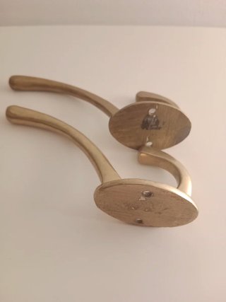 Colgadores vintage metal dorado