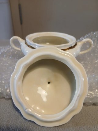 Sopera Bidasoa Porcelana Filo Oro Vintage