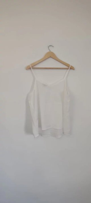Camiseta tirantes blanca talla XL
