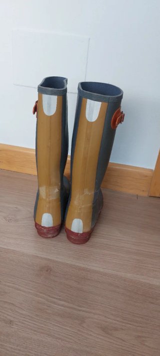 Botas Hunter Talla 36 Gris y Naranja