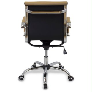 Sillón de oficina giratorio en piel