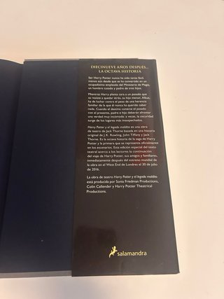 Harry Potter y el legado maldito Partes uno y dos