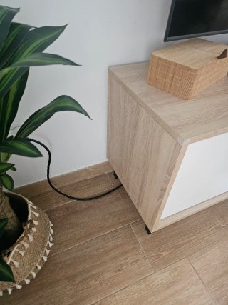 Mueble TV madera y metal