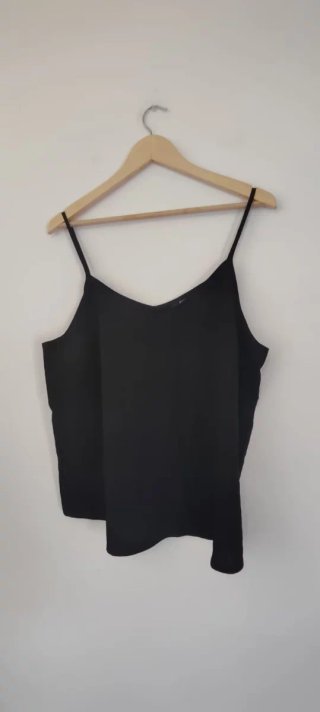 Camiseta tirantes negra talla XL