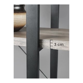 Estantería Industrial 5 Niveles Madera y Metal
