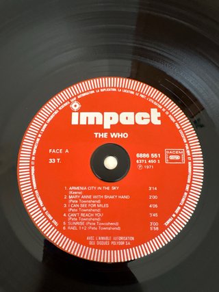 Vinilo LP The Who Disque D'or (Edición Francesa)