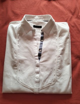 Camisa Massimo Dutti Blanca Mujer