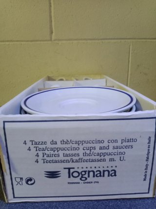 Tazze thè/cappuccino Tognana in porcellana