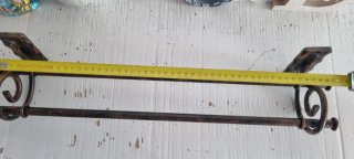 Toallero doble forja 50cm