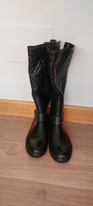 Botas de agua mujer negras