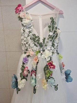 Vestido Novia Flores Talla 38-40