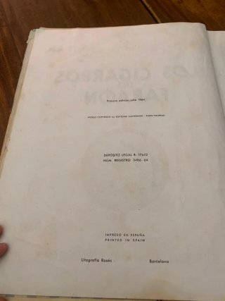 Tintín: Los cigarros del faraón. 1° edición (1964)