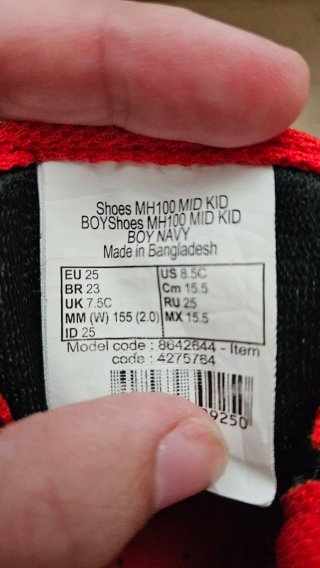 Botas de montaña talla 25