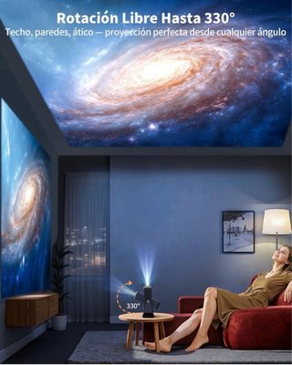 Proyector 4K HDR con rotación 330°