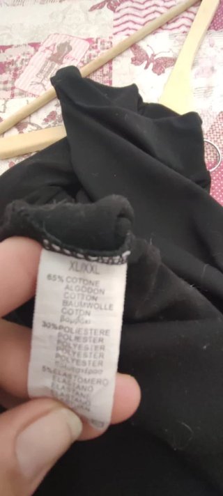 Camiseta básica cuello alto Talla XL/XXL