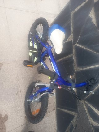 Bicicleta infantil azul talla 14