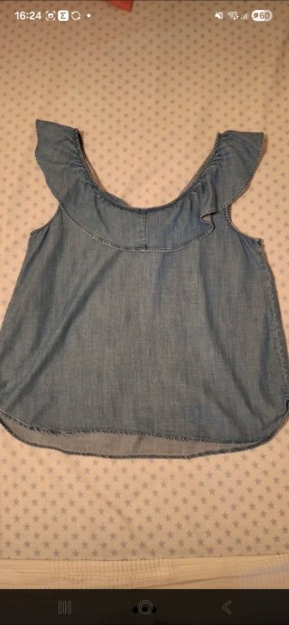 Blusa GAP vaquera con volantes