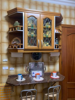 Cocina Rústica Madera y Mármol