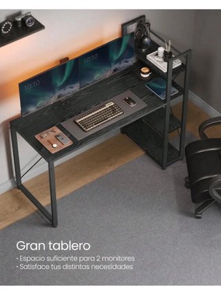 Mesa escritorio con estante