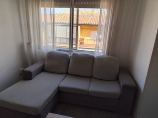 Sofá Chaiselongue Gris Tela
