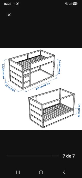 Cama Kura reversible IKEA