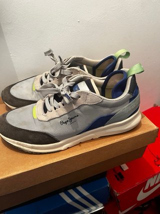 Zapatillas Pepe Jeans Beige y Azul