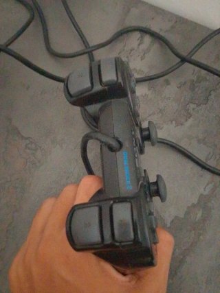 Joystick PS2 Sony con adaptador USB ps3 e PC