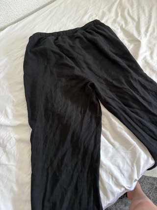 Pantalón de lino negro
