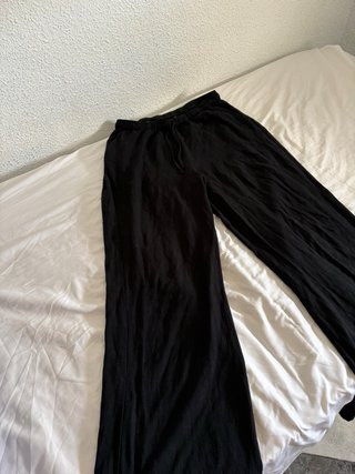 Pantalón de lino negro