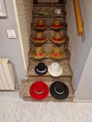 Lote de 12 Sombreros de Paja