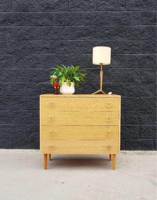 Cómoda Mid-Century Madera y Metal