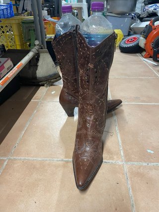 Botas de cuero marrón talla 39