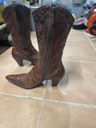 Botas de cuero marrón talla 39