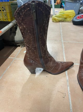 Botas de cuero marrón talla 39