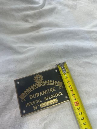 Placa Industrial Record Drafter La Duranitre