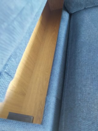 Sofá de diseño azul tela