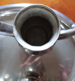 Servizio caffè in metallo argentato