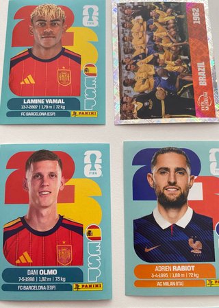 Cartas Panini Mundial 2026