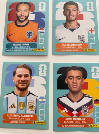 Cartas Panini Mundial 2026