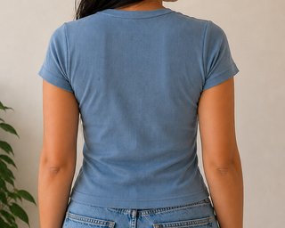 Camiseta Bershka azul talla XL nueva