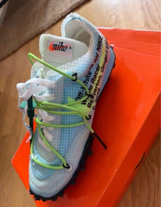 Nike Waffle Racer Off-White Azul/Blanco