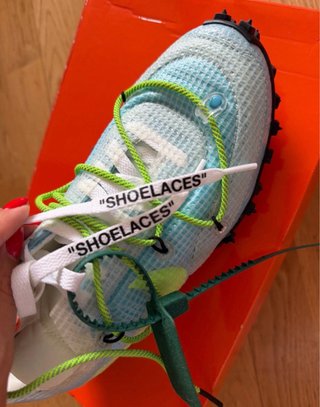 Nike Waffle Racer Off-White Azul/Blanco