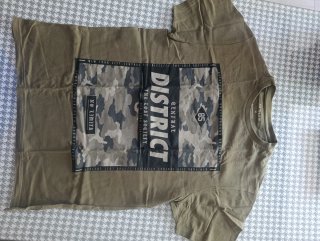 Camiseta Gris Bandera USA Talla M