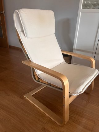 Mecedora Ikea Tela y Madera