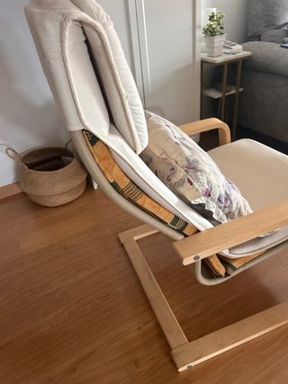 Mecedora Ikea Tela y Madera