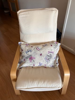 Mecedora Ikea Tela y Madera