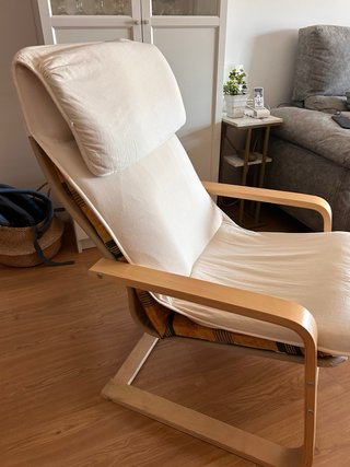 Mecedora Ikea Tela y Madera